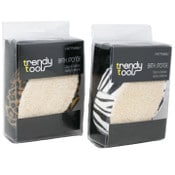 Wholesale - Trendy Tools BATH SPONGE LEOPARD TERRY PRINT C/P 48, UPC: 020748779488